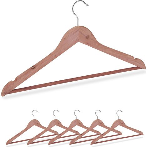 Cedarwood coat hangers set of 6 (1/5)