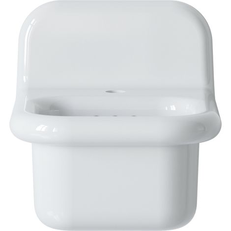 Lavabo rétro en céramique 35 cm - True Colors Lite - Blanc (1/3)