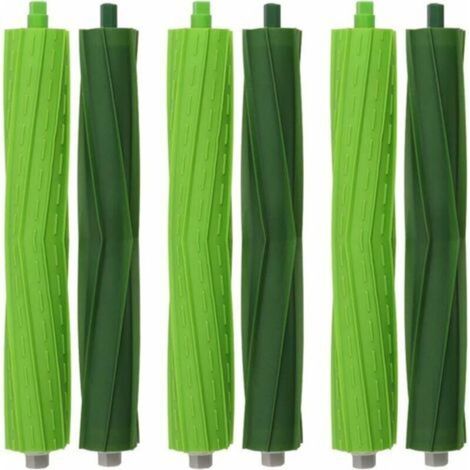 Lot de 3 rouleaux extracteurs compatible avec Roomba E5 / i7. Kit d'accessoires de rechange pour brosse centrale Extracteur E5 E6 i7 i7+. Pièces de rechange comprenant 3 paquets en tout.