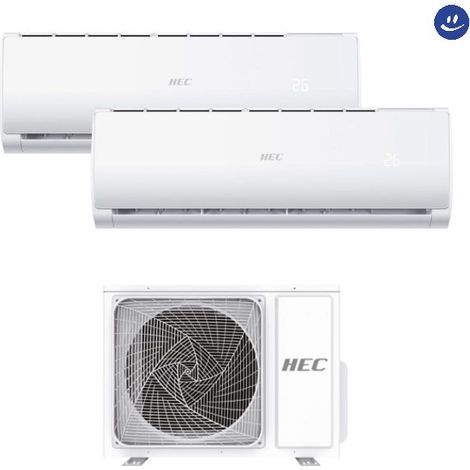 Climatizzatore condizionatore dual split inverter modello tide plus r32 9000+12000 btu a++/a+ HEC by HAIER