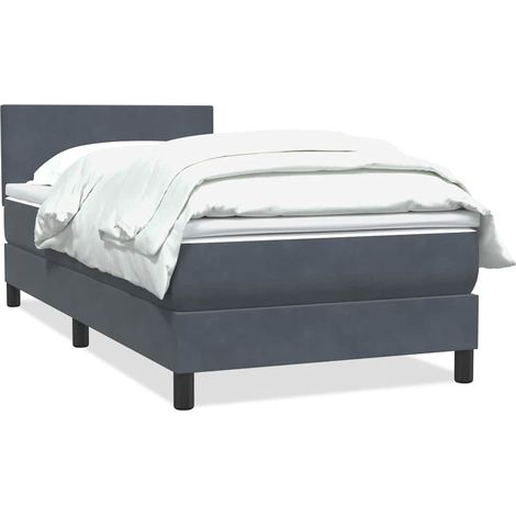 Maison Exclusive - Boxspringbett mit Matratze Dunkelgrau 80x220 c