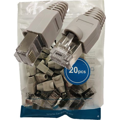 Connettore RJ45 schermato, cat.5e, FTP, AWG 24-26, 20 pezzi (1/5)
