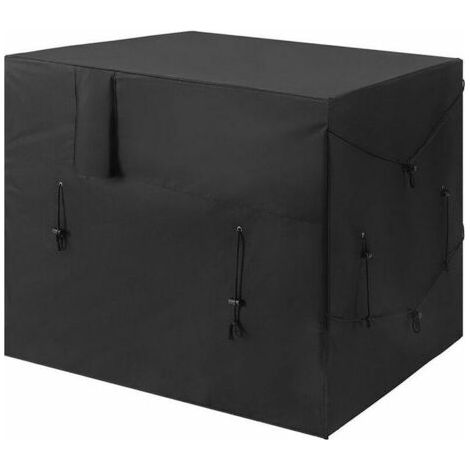 QORVA-Housse de protection pour piscine et mobilier d'extérieur – Tissu Oxford imperméable 210D – Taille 101x86x78 cm – Résistante aux intempéries