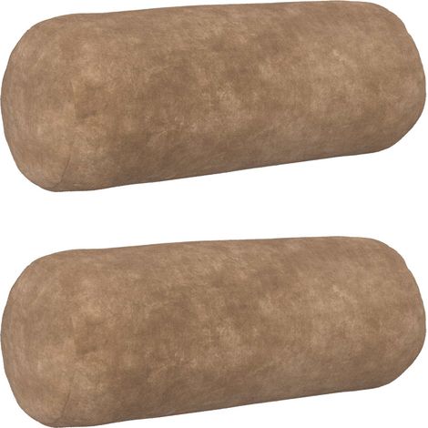 vidaXL Federa 2 pz HEERLEN Tortora Diam. 15 x 40 cm