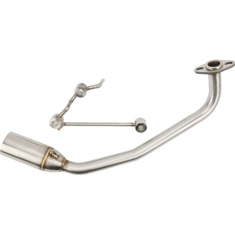 GARRYFIZH Tuyau d'Échappement Avant Moto Acier Inoxydable Tube Connexion - Compatible PCX125 PCX150 2010‑2017 - Installation Facile