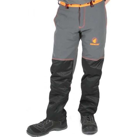 Pantalon protection tronçonneuse taille L Kerwood gris et noir (1/5)