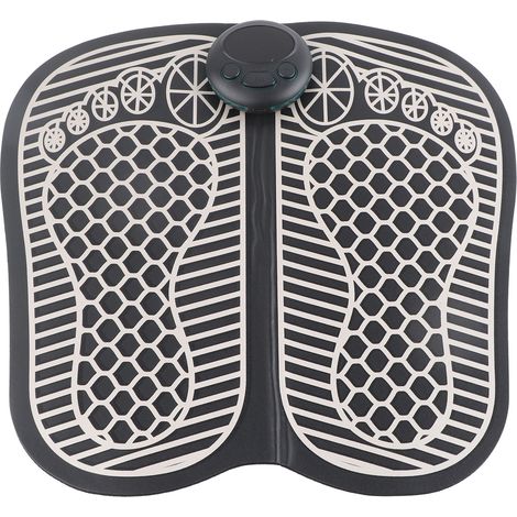 Tapis de massage des pieds USB rechargeable, 8 modes et 19 intensités, électrostimulation micro-courant, coussin de massage plantaire (1/5)