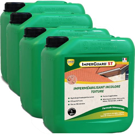 Guard Industrie – Hydrofuge toiture imperméabilisant 20L – Protection 5 ans contre pluie et mousse – Prêt à l'emploi – Application au pulvérisateur (1/8)