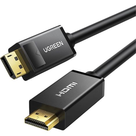 DisplayPort - HDMI 4K HDR 3D Kabel 3m Schwarz (1/5)