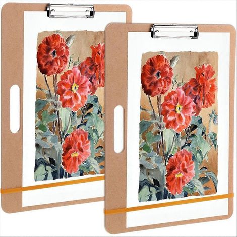 Set aus 2 tragbaren Zeichenbrettern mit Griff (13 Zoll x 17 Zoll) (1/5)