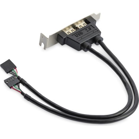 StarTech.com Adattatore piastra slot basso profilo 2 porte USB A femmina (1/5)