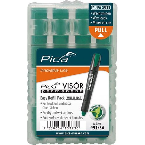 Pica Minen-Set für Permanentmarker VISOR Industrial grün