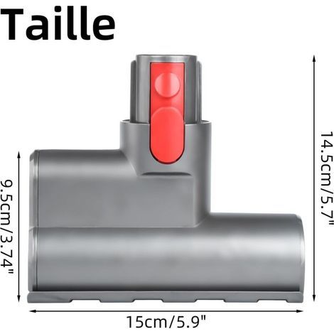 Mini buse turbine pour aspirateur Dyson V7 / V8 / V10 / V11 / V15, rouleau de brosse à dégagement rapide pour canapé, siège auto, fauteuil, élimine les acariens et les allergènes (1/4)
