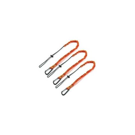 Lanière à Outils, 3 Pièce Cordon Porte-Outils de Sécurité Rétractables avec Mousqueton Simple et Extrémité de Boucle Réglable, Outil de Protection Contre Les Chutes