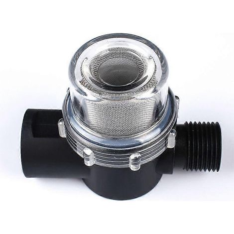 Filtre à mailles en ligne Dww, filtre de pompe à eau, pièces de modification du système d'eau, filtre universel pour pompe à eau de camping-car, noir. (1/5)