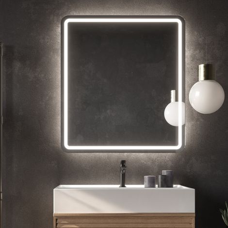 LEDIMEX-  Espejo Baño 90X80cm con Led Cromado