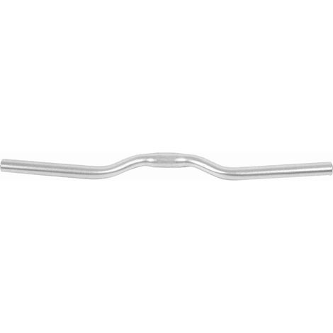 Guidon de barre montante de vélo de route à pignon fixe en aluminium 25.4mm 520mm (argenté) (1/5)
