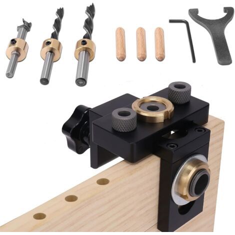 Holzbohrvorrichtung. Eigenschaften: Werkzeug. 1A. Vorrichtung. Elektrisch. Holz. Set (1/4)
