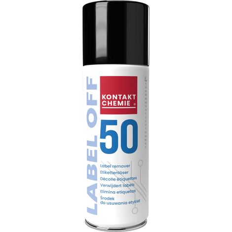 Décolle étiquettes Kontakt Chemie LABEL OFF 50 Aérosol 200 ml ( Prix pour 1 )