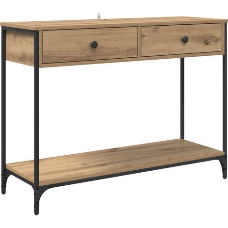 Maison Exclusive - Tavolo consolle Rovere artigianale 100 x 34,5 x 75 cm