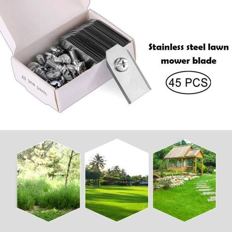 45 pièces lame de tondeuse tondeuse à gazon herbe remplacement tondeuse pièce de coupe pour Husqvarna Automower/Gardena robot (1/4)