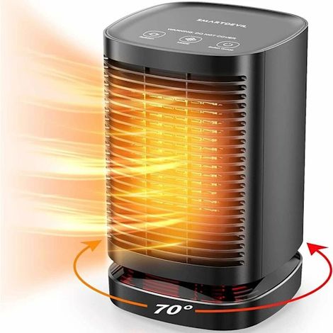 Este pequeño calefactor de sobremesa incorpora un pequeño termostato y un elemento calefactor eléctrico PTC, equipado con tres tipos de elementos calefactores cerámicos mini silenciosos, y puede utili (1/5)