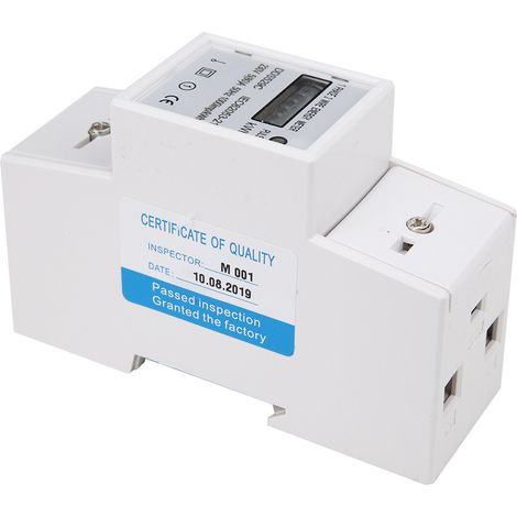 Compteur d'énergie monophasé 230V DDS529C, montage rail DIN 2P, mesure de puissance électrique (1/5)