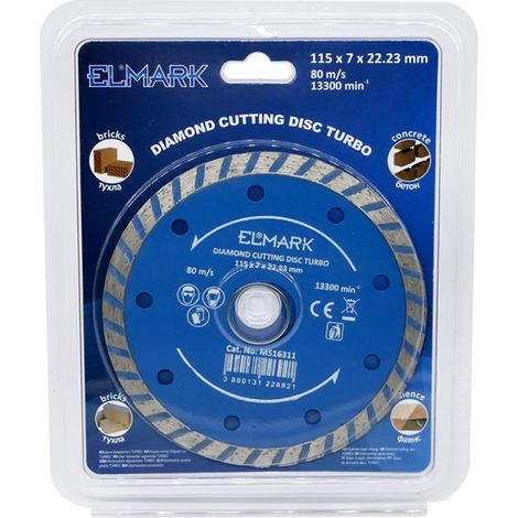 DISCO DIAMANTATO TAGLIO TURBO 115X22.2MM (1/2)