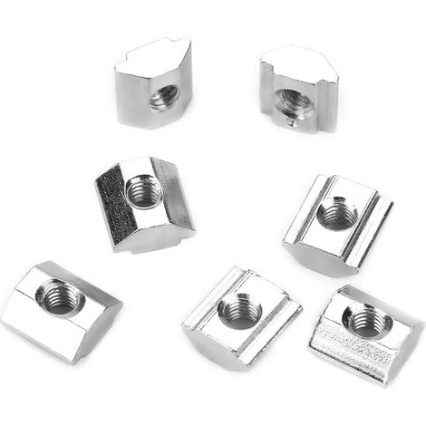 50pcs Écrou Coulissant En T Écrou À Glissière M3x10 Série 20 En Acier Carbone Pour Profilés Aluminium Accessoires (1/5)