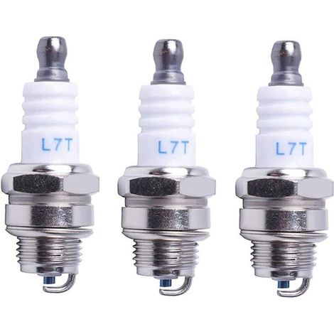 Candela L7T per motosega, tosaerba, piccoli motori, parti accessorie compatibili con Husqvarna, NGK BPMR7A 4626, equivalente a RCJ6Y, Champion, Bosch WSR6F, confezione da 3
