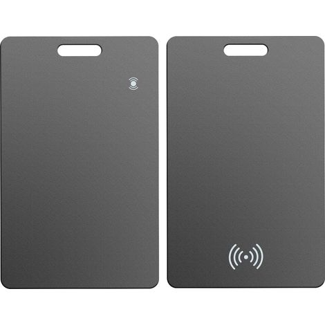Carte de suivi portefeuille ultra plate, localisateur Air-Tag Wallet, non rechargeable, compatible avec Apple Find My (iOS uniquement), pas de piles remplaçables (2) (1/5)