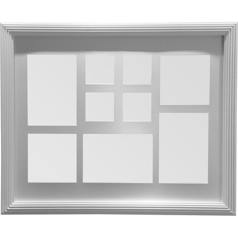 Premier Housewares White 9 Photo Rectangular Multi Photo Frame (1/2)