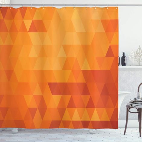 Filiyano-Rideau de douche orange, formes et motifs, décoration en tissu pour salle de bain (1/4)