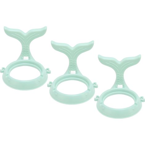 Support mural sèche-cheveux 3 pièces, porte-sèche-cheveux en plastique sans perçage, étagère imperméable à fixation murale, support robuste pour salle de bain. (1/5)