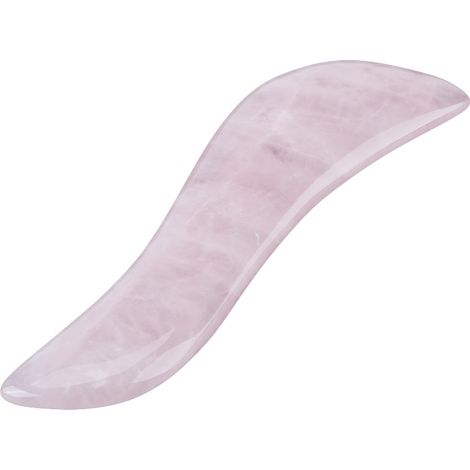 1 bâton de massage en quartz rose naturel pour le visage, outil de soin lisse en pierre de 115mm/4.5 pouces (1/5)
