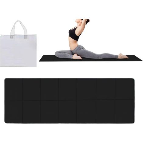 Tapis de yoga pliable - Tapis d'entraînement imperméable de 6 mm (1/5)