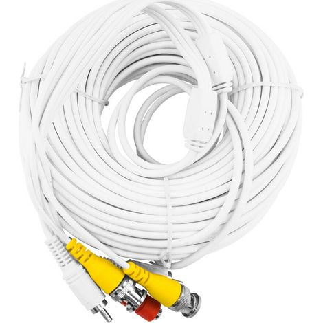 Cavo telecamera 50mt videosorveglianza audio video bnc matassa coassiale (1/3)