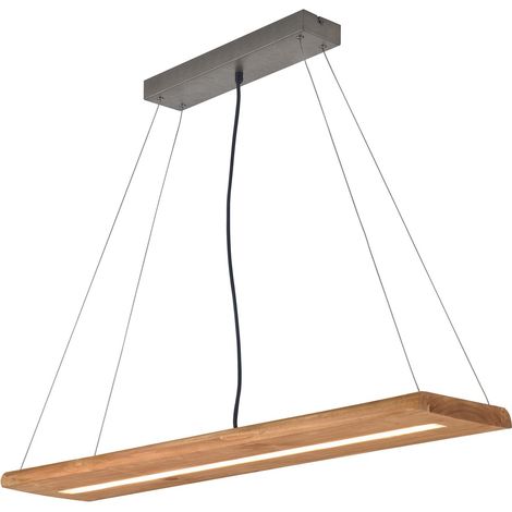 Lampada a Sospensione da Interno a LED in Legno naturale Colore di Legno (1/3)