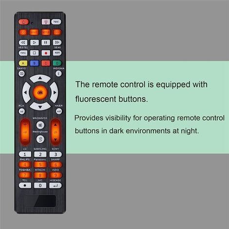 Télécommande Universelle pour Téléviseur avec Recherche de Code Automatique (1/3)
