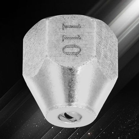 Kit de remplacement pour embout de nettoyage de tube en forme d'éventail à 25 degrés, en acier inoxydable 304, filetage interne M14, 1,5 mm (1/5)
