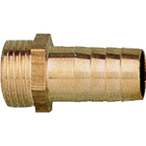Raccord laiton embout Male cannelé - Male Fileté Ø19 - 20x27