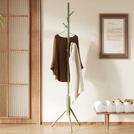 Porte-manteau sur pied Kassie Ø48 x 174 cm Vert / Métal (1/5)