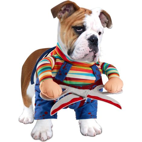 Disfraz de perro horrible para mascotas Vestiti di Halloween Cat Cosplay traje de fiesta divertido disfraz de perro Cani di Taglia Piccola e Grande (XL) (1/5)