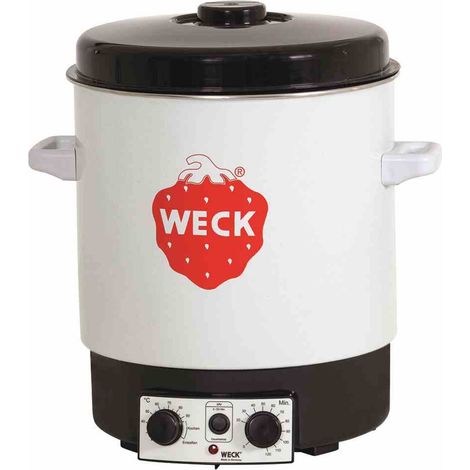 WECK Einkochautomat Emaille mit Uhr