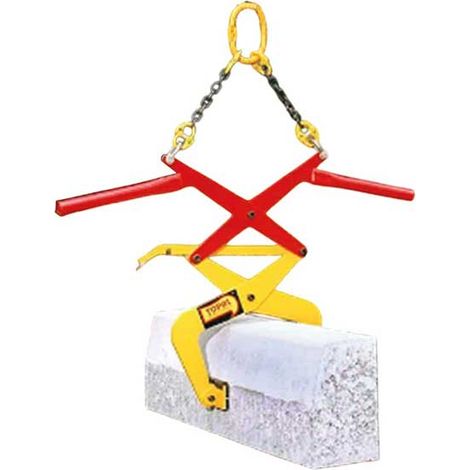 Pinza per cordoli e imbracatura - Lunghezza da 120 a 300 mm - Carico max 200 kg - BX02-120-130/E