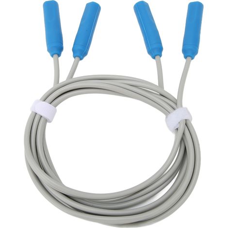Câble de connexion professionnel pour électrodes, fil d'électrothérapie interférentielle, accessoire compatible appareil de soin, conducteur de qualité médicale. (1/5)