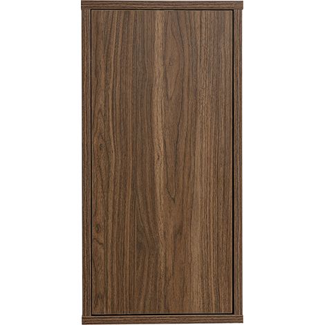 Rangement mural finition bois foncé noyer L30 cm FLEXO (1/5)