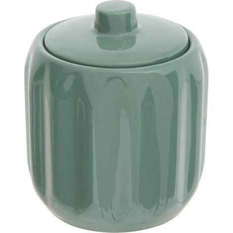 Vaso per cotone colorama in ceramica, diametro 12,5 cm, verde ficus - 5five (1/2)