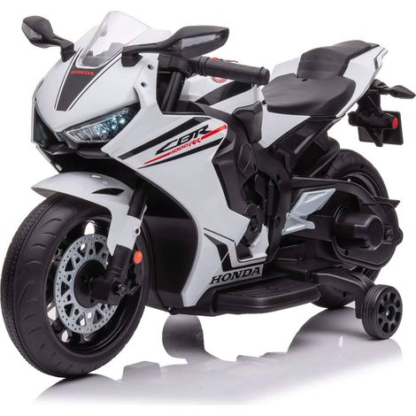 Macchina Elettrica per Bambini Licenza Ufficiale Honda CBR1000RR 10,8V 3,1Ah Bianco