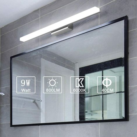 royaluxe -Lampe pour Miroir LED Applique Salle de Bain 8W Blanc Froid Luminaire Salle de Bain Moderne Eclairage Salle de Bain 40CM Non-dimmable Lampe pour Miroir LED Applique Salle de Bain 8W Blanc Fr (1/5)